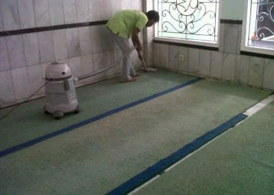 cuci karpet masjid al anshar 05