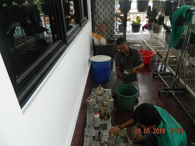 Cuci Lampu Kristal Ibu Maria di Jakarta-Bekasi oleh CV. Indah Karya Bersaudara cuci lampu kristal ibu maria 13