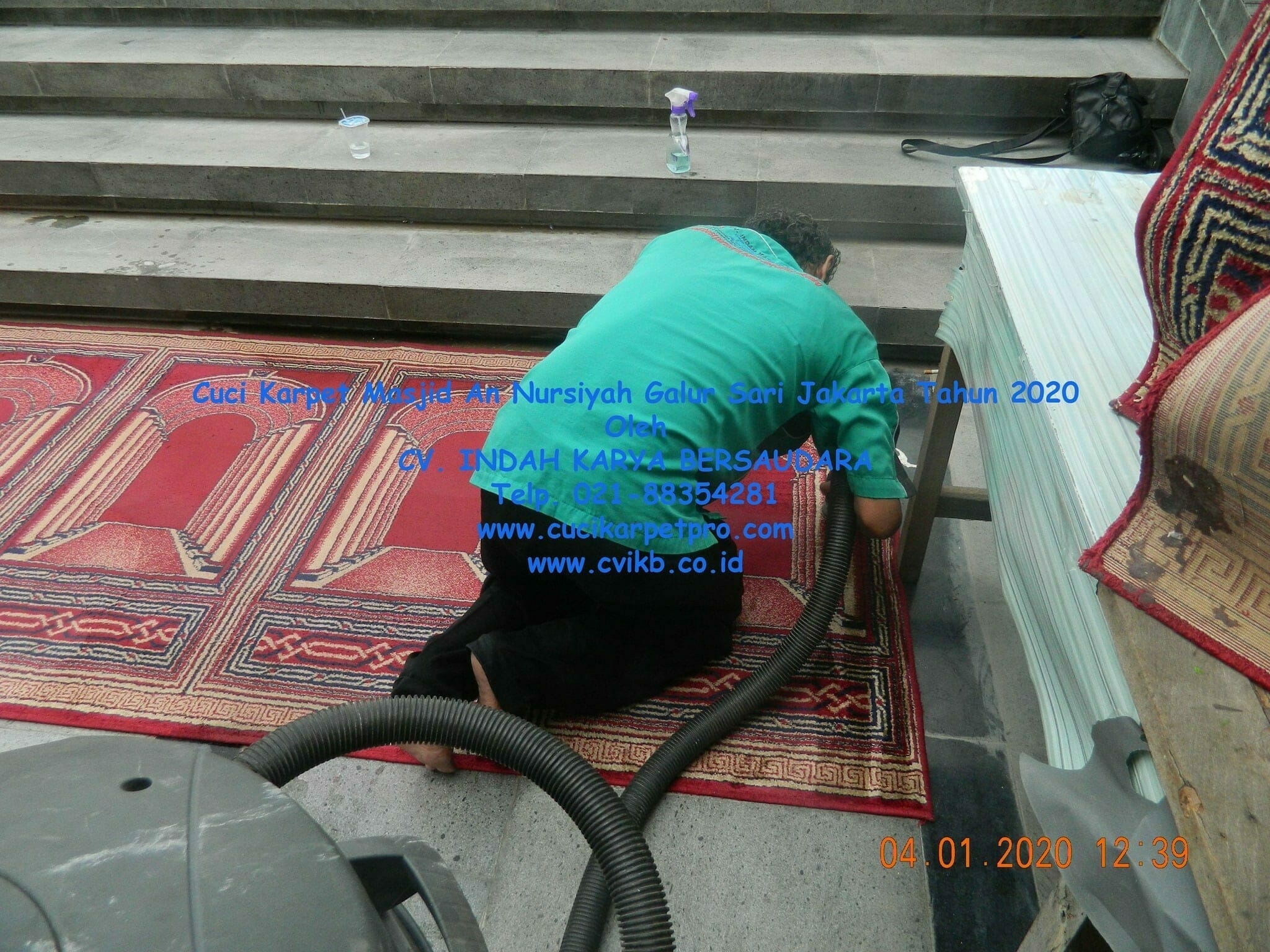 Cuci Karpet Masjid An Nursiyah di Jakarta Tahun 2020 - Layanan CV Indah Karya Bersaudara cuci karpet masjid an nursiyah galur sari jakarta tahun 2020 32