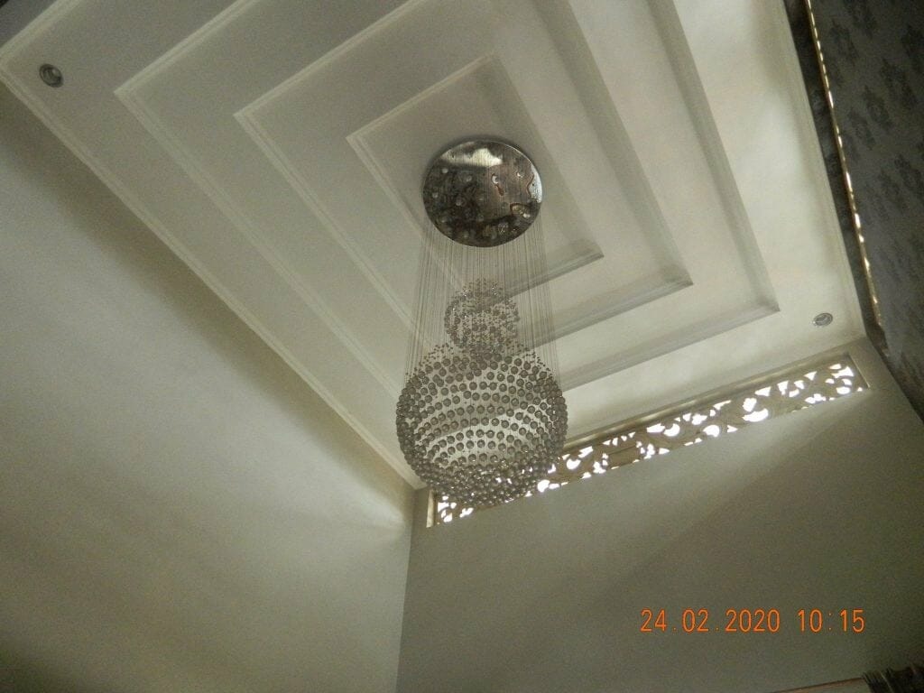 cuci lampu kristal ibu erlin di jati cempaka pondok gede 03