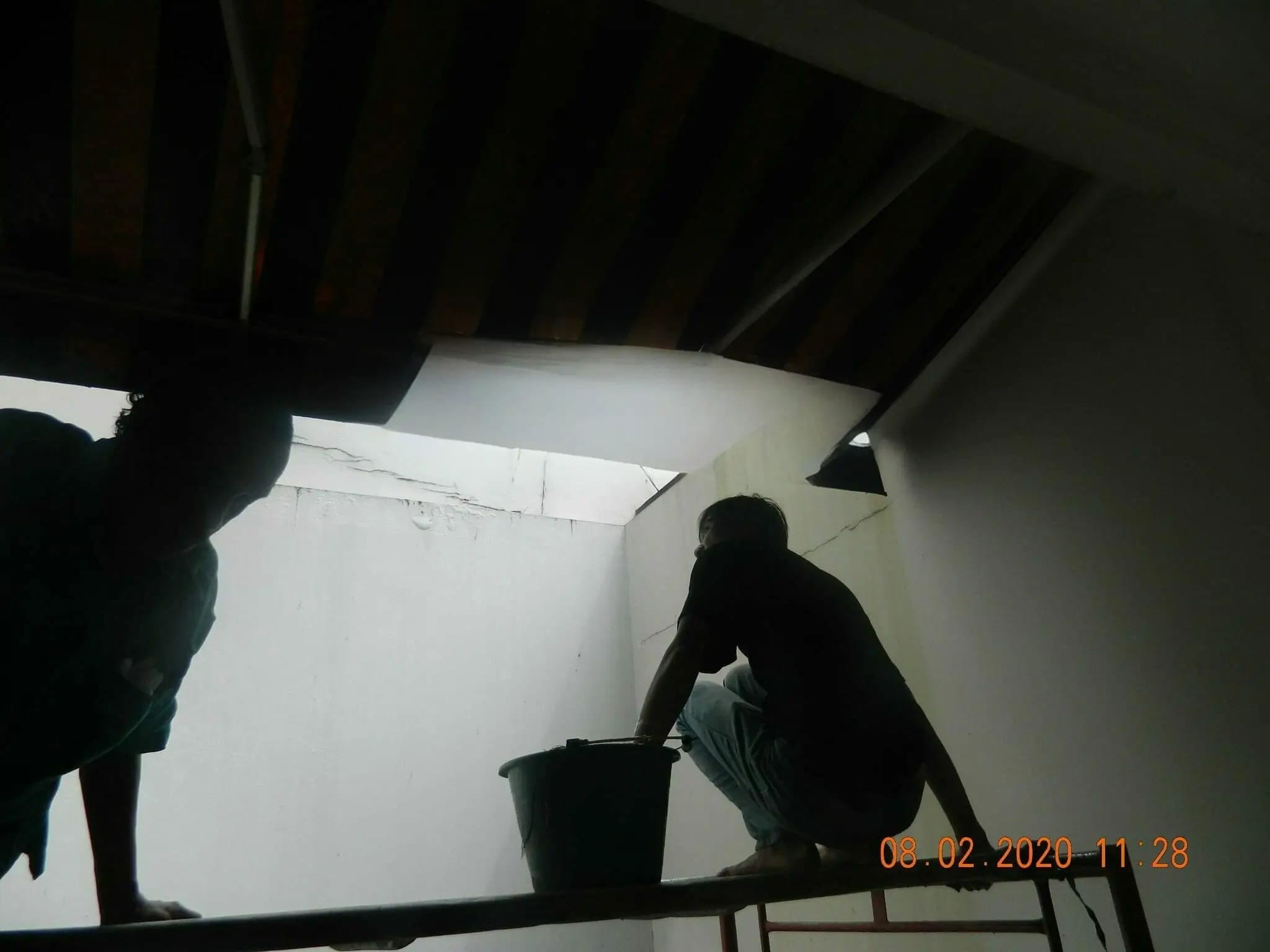 cuci kanopi awning 06